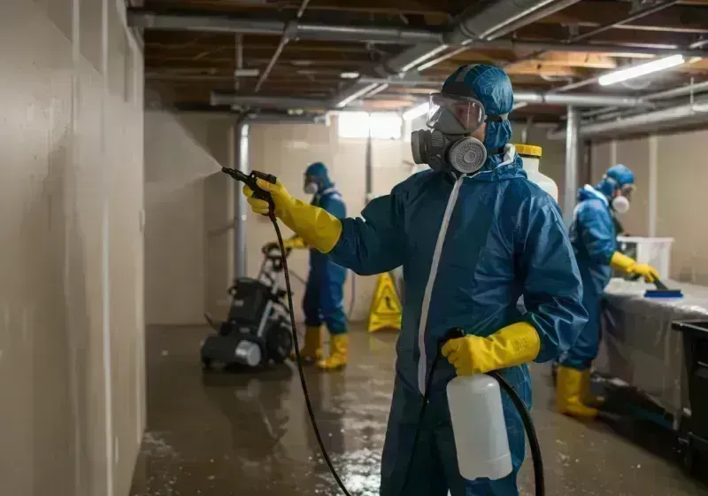 Basement Sanitization and Antimicrobial Treatment process in Lincoln County, CO