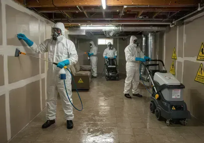 Basement Moisture Removal and Structural Drying process in Lincoln County, CO